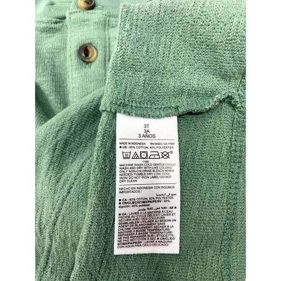 OLD NAVY POLO SHIRT w/ Collar Boys MEDIUM Short Sleeve 3T Light Green NWOT - Picture 5 of 5